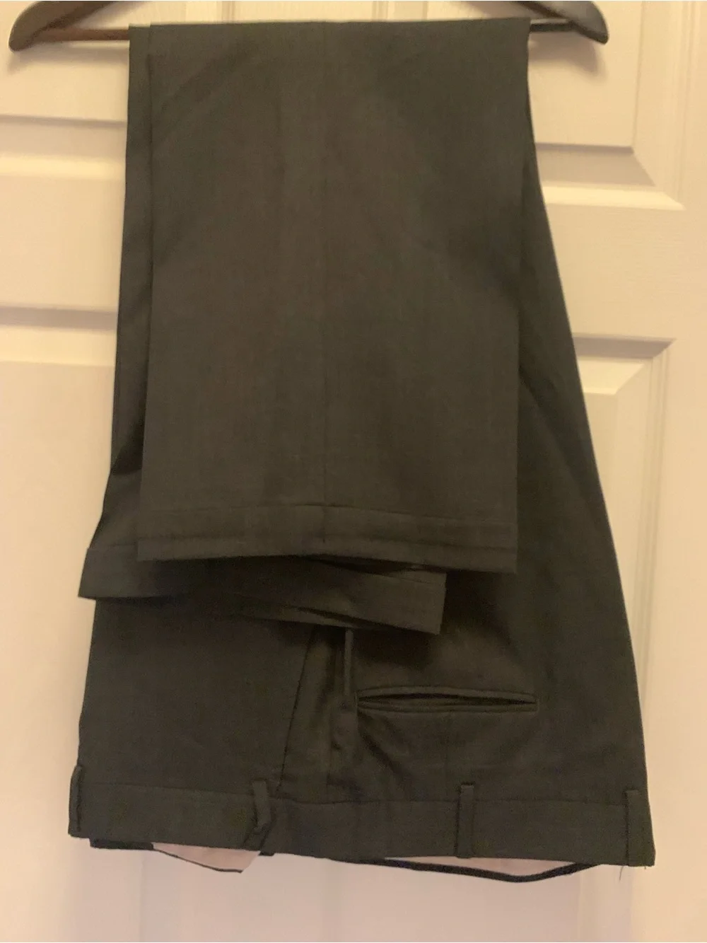 Men’s Stafford 2-Piece Wool Suit Dark Gray Size 52
